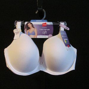 White Hanes Underwire Convertible T-Shirt Bra 38 D